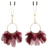 TABOOM Pince-Tétons Tweezers Feathers Taboom Rouges